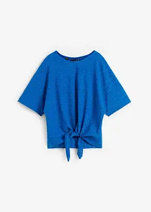 Maglia con maniche a pipistrello e ricami traforati, bonprix