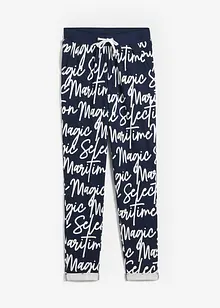 Pantaloni stampati con elastico in vita, bonprix