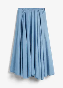 Gonna di jeans con elastico in vita, high waist, bonprix