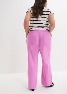 Pantaloni a palazzo in misto lino, bonprix