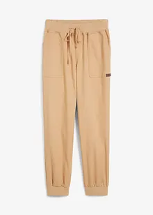 Pantaloni in twill con cinta comoda, bonprix