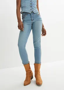 Jeans skinny modellanti cropped, vita media, John Baner JEANSWEAR