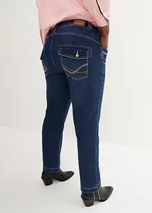 Jeans elasticizzati straight, a vita media, bonprix