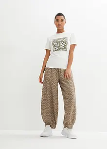 Pantaloni in mussola fantasia, bonprix