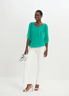 Blusa in chiffon con canotta, bonprix
