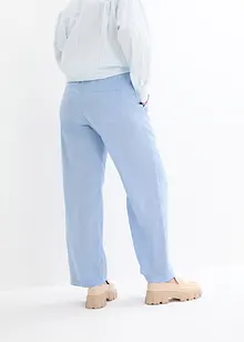 Pantaloni prémaman in misto lino con cinta elastica, bpc bonprix collection