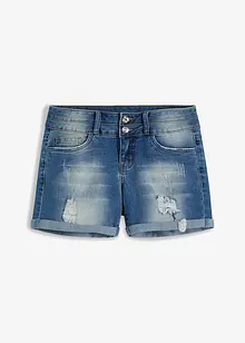 Shorts di jeans, a vita media, bonprix