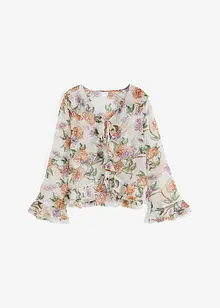 Blusa fantasia con volant, bonprix