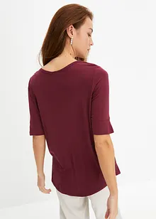Maglia con scollo rotondo in viscosa morbida, bonprix