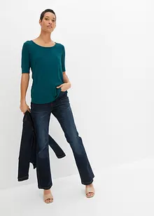Maglia con scollo rotondo in viscosa morbida, bonprix