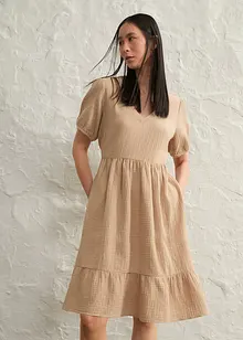 Abito oversize in mussola di cotone, bonprix