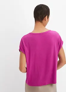Maglia con inserto in satin, bonprix