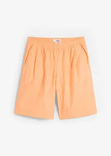 Shorts ampi in misto lino con pinces e cinta comoda a vita alta, bonprix