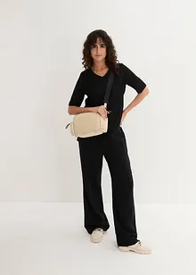 Pantaloni a palazzo in misto lino leggero, bonprix