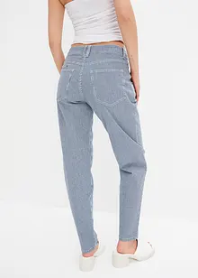 Jeans barrel shape a righe, bonprix