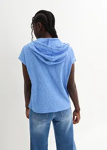 Maglia serafino con cappuccio, bonprix