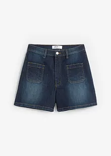 Shorts di jeans elasticizzati, a vita alta, John Baner JEANSWEAR