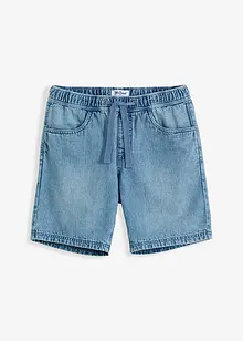 Bermuda di jeans con elastico in vita, regular fit, John Baner JEANSWEAR