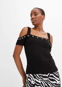 Maglia con cut-out e occhielli, BODYFLIRT boutique