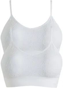 Reggiseno bustier senza cuciture Feel Comfort (pacco da 2), bpc bonprix collection