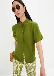 Blusa a mezze maniche con taschino, bonprix