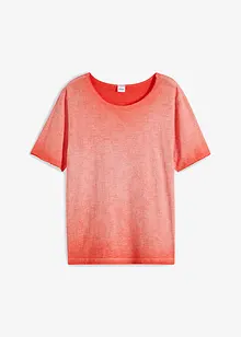 T-shirt in cotone biologico con effetto lavato, bonprix