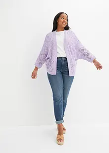 Cardigan traforato aperto, bonprix