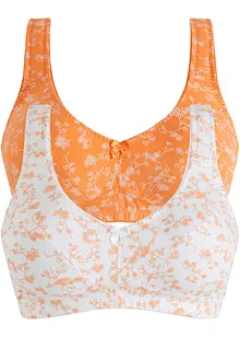 Reggiseno senza ferretto  con cotone biologico (pacco da 2), bonprix