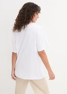 Maglia lunga e larga con scollo a V e maniche corte (pacco da 5), bonprix