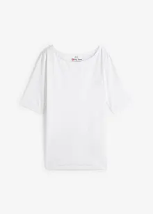 Maglia a mezze maniche con scollo a barca con cotone biologico, bonprix