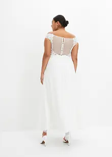 Abito da sposa con spalle scoperte e pizzo, bonprix