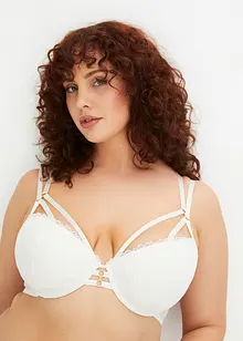 Reggiseno con coppe preformate, ferretto e accessorio dorato, BODYFLIRT