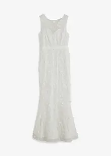 Abito da sposa in mesh con fiori applicati, BODYFLIRT boutique