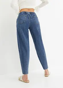 Jeans barrel shape con cinta comoda, vita media, bonprix