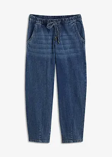 Jeans barrel shape con cinta comoda, vita media, bonprix