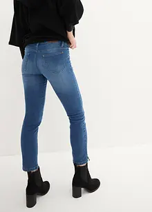 Jeans elasticizzati cropped con spacchetti, bonprix