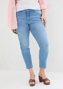 Jeans elasticizzati cropped con spacchetti, bonprix