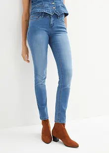 Jeans skinny elasticizzati, vita media, bonprix