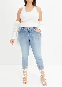 Jeans skinny con pizzo, bonprix