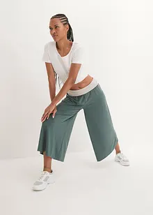 Pantaloni culotte in maglina al polpaccio, bonprix