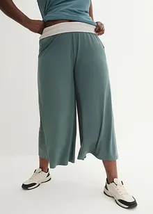 Pantaloni culotte in maglina al polpaccio, bonprix