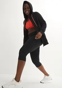 Felpa con zip e cappuccio, bonprix