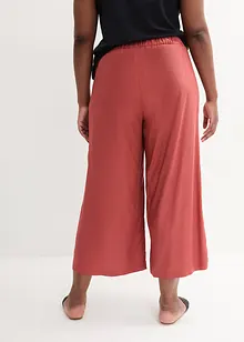 Pantaloni culotte cropped in viscosa, bonprix