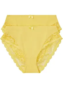 Slip alto con poliammide riciclata ( pacco da 2), bonprix