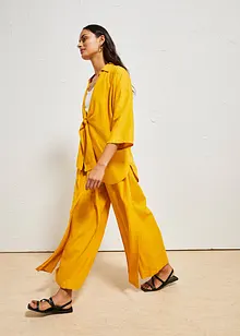 Pantaloni a palazzo in misto lino fresco, bonprix