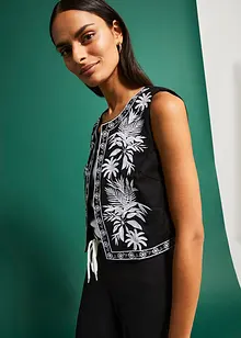 Gilet con ricamo, bonprix