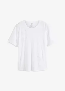 T-shirt con dettagli in pizzo, bonprix