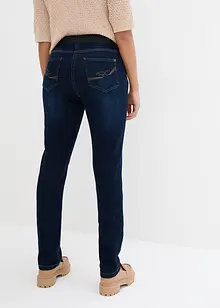 Jeans boyfriend con cinta comoda, vita media, bonprix