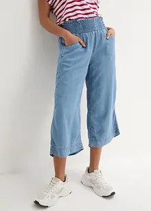 Pantaloni culotte larghi con cinta comoda in Lyocell, bonprix