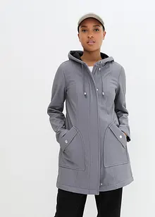 Parka in softshell con cappuccio, bonprix